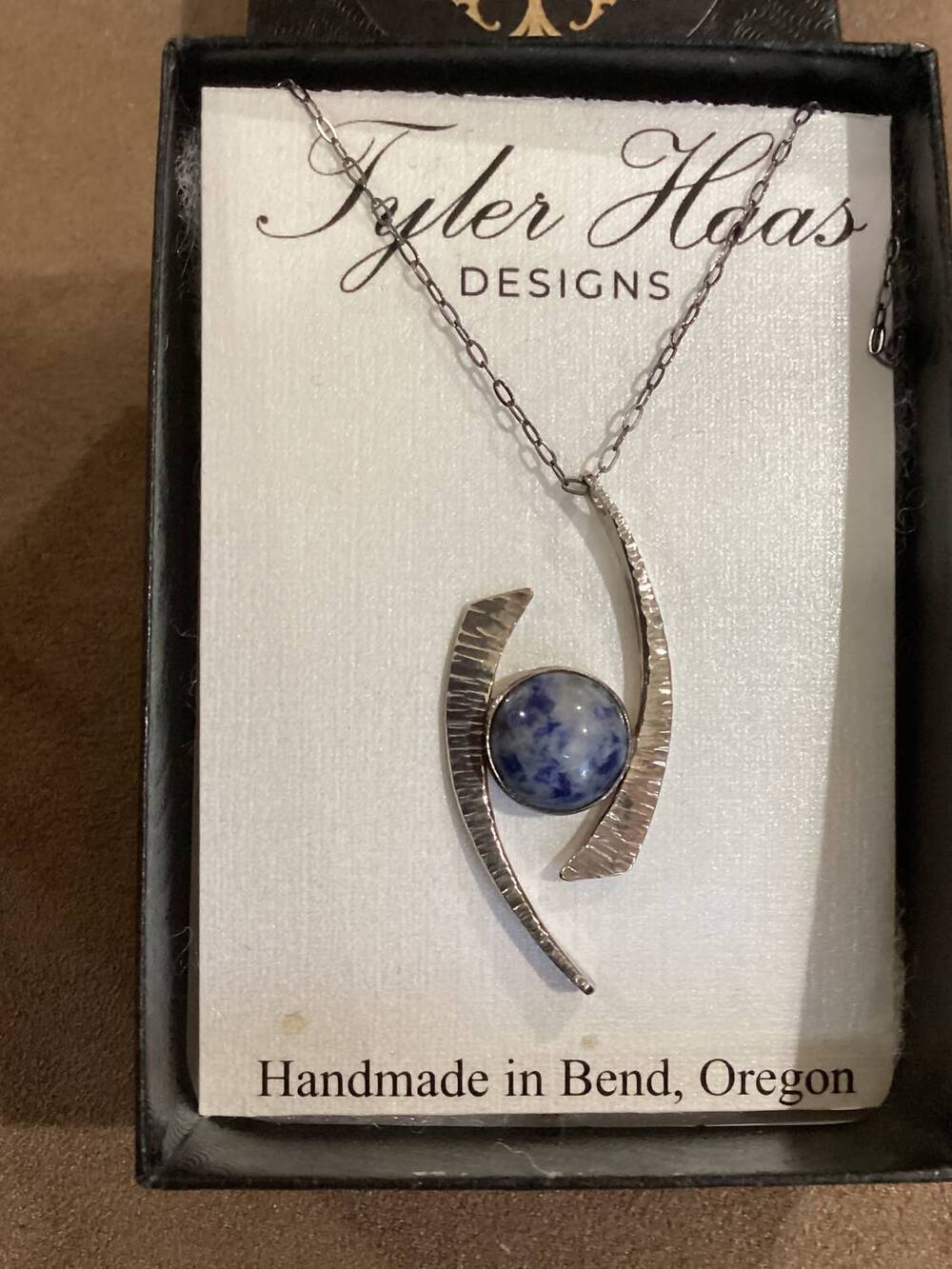 NEW TYLER HAAS bypass necklace in sodalite